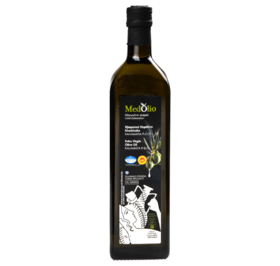 medolio pdo kalamata evoo 1L glass bottle