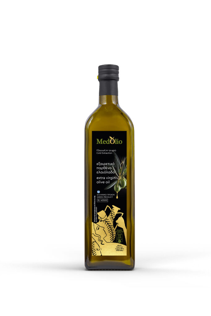 Medolio evoo glass bottle 1L